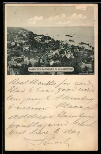 AK Hamburg-Blankenese, Ortsansicht mit Sagebiel`s Fährhaus