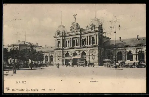 AK Mainz, Strasse am Bahnhof