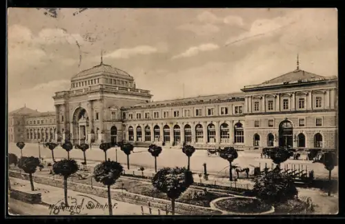 AK Mannheim, Bahnhof mit Anlagen