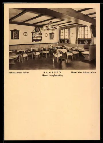AK Hamburg-Neustadt, Hotel Vier Jahreszeiten, Restaurant Haerlin, Neuer Jungfernstieg