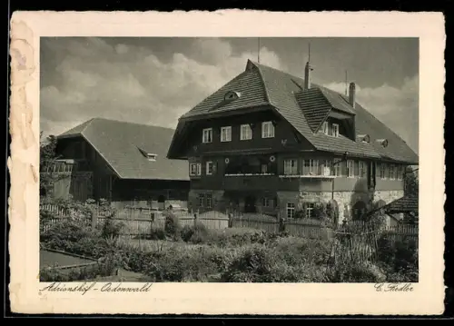 AK Freudenstadt i. Schw., Gasthaus Adrionshof, Inh. Hugo Göckelmann