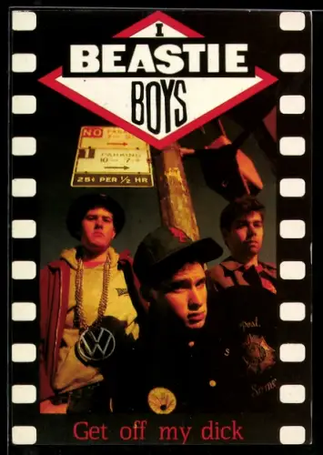 AK Musiker Beastie Boys, Gruppe steht an einer Ampel