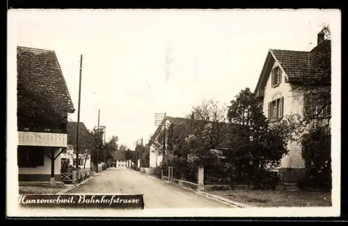 AK Hunzenschwil, Partie in der Bahnhofstrasse