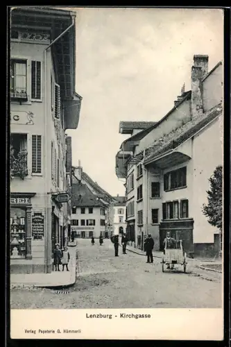 AK Lenzburg, Partie in der Kirchgasse