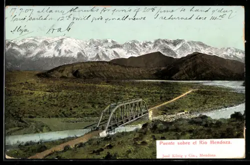 AK Mendoza, Puente sobre el Rio Mendoza