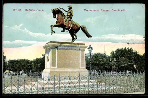 AK Buenos Aires, Monumento General San Martin