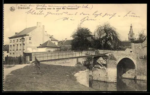 AK Dixmude, pont de l`allée sur le canal d`Handzaeme