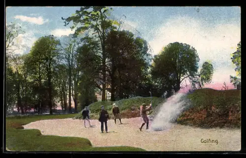 AK Golfing, Männer beim Golf