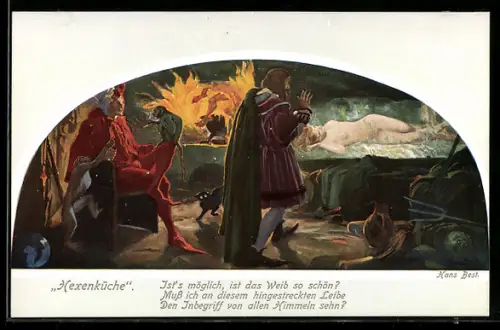 AK Leipzig, Gasthaus Auerbachs Keller, Mädler-Passage, Faust Die Hexenküche