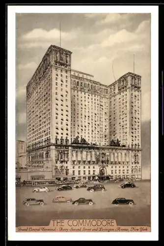 AK New York, NY, the Commodore, Architektur