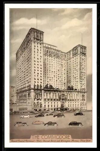 AK New York, NY, the Commodore, Architektur