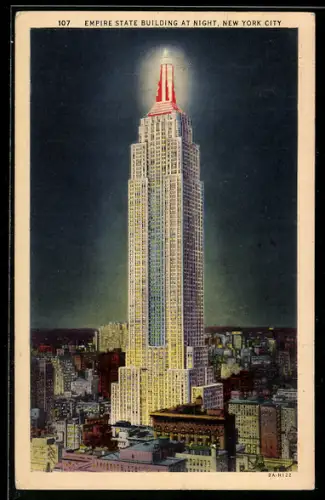 AK New York, NY, Empire State Building at Night