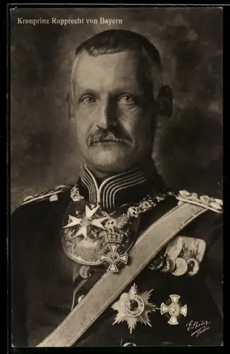 AK Kronprinz Rupprecht von Bayern, Portrait