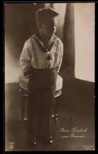 AK Prinz Friedrich Georg in Matrosenkleidung