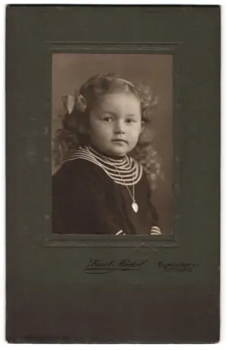 Fotografie Karl Mäckel, Burgstädt i. Sa., Böhmestrasse 2, Elise Lotte Scharf als kleines Mädchen