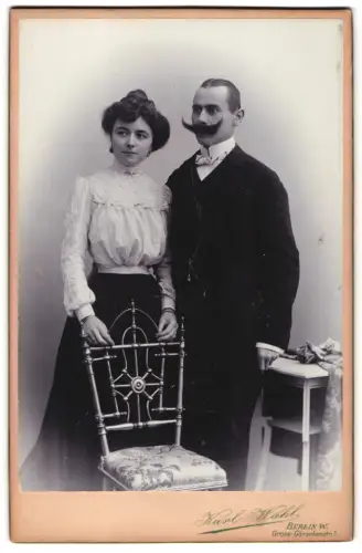 Fotografie Karl Wahl, Berlin, Gross-Görschenstr. 1, Nathy und Malte als Brautpaar
