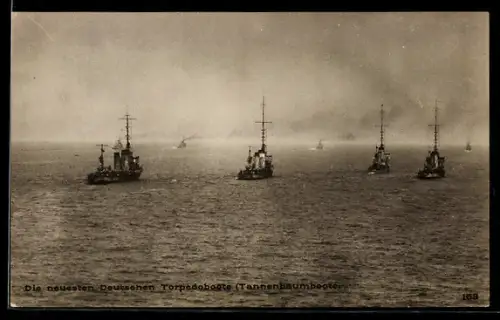 AK Neueste deutsche Torpedoboote gehen in See, Kriegsschiff