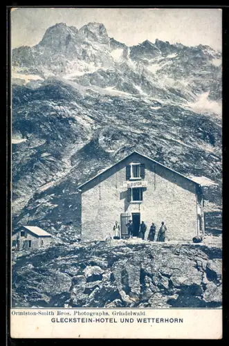 AK Grindelwald, Gleckstein-Hotel und Wetterhorn