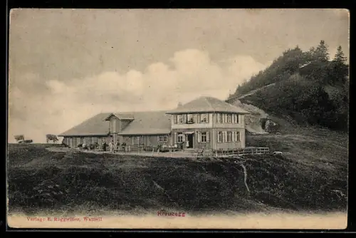 AK Kreuzegg, Gasthaus Kreuzegg-Höhe, Bes. Karl Kappeler