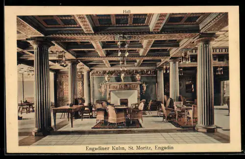 AK St. Moritz, Engadiner Kulm, Hall