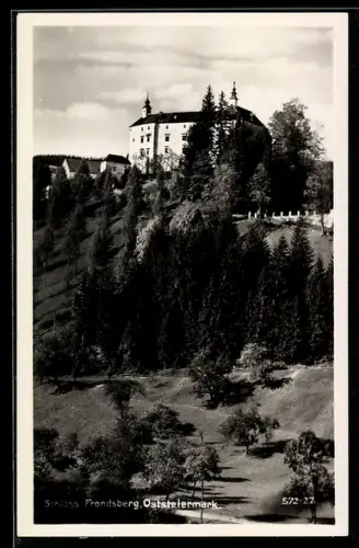 AK Frondsberg /Oststeiermark, Blick zum Schloss