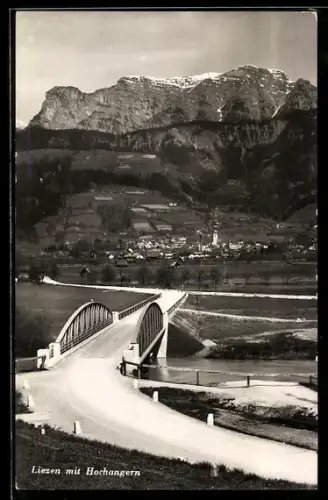 AK Liezen /Hochangern, Brücke gegen die Berge