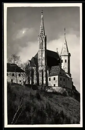 AK Strassengel bei Judendorf, Kirche auf dem Hügel