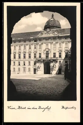 AK Wien, Blick in den Burghof