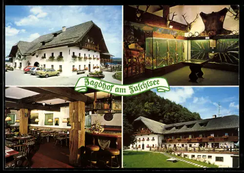 AK Fuschl am See, Hotel und Restaurant Jagdhof am Fuschlsee mit Jagdmuseum