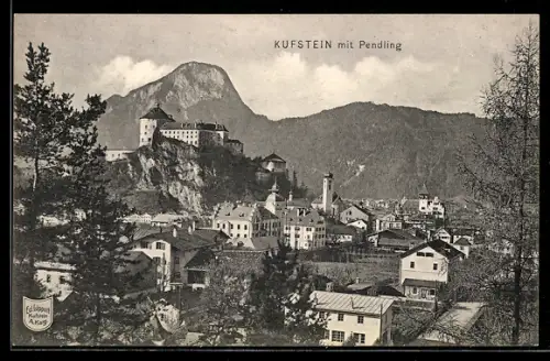 AK Kufstein, Panorama mit Pendling
