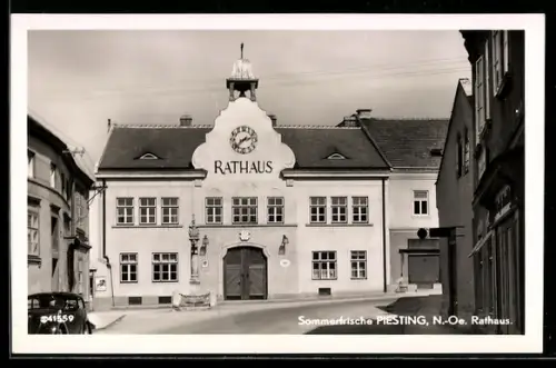 AK Piesting /N.-Oe., Blick zum Rathaus