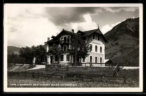 AK Hofgastein, Café und Bahnhof-Restaurant Maier