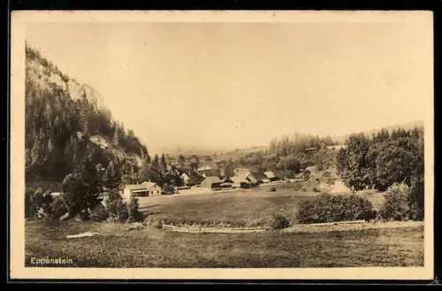 AK Weisskirchen in Steiermark, Eppenstein, Panorama mit Felswand