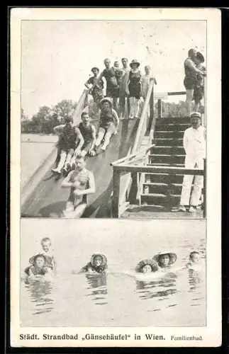AK Wien, Städtisches Strandbad Gänsehäufel, Familienbad