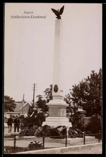 AK Aspern, Artilleristen-Denkmal