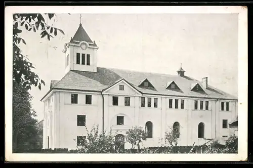 AK Wien, Stadlau, Kirche und Vereinshaus der Salesianer Don Boscos
