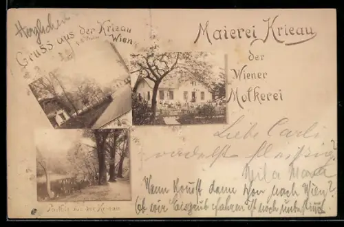 AK Wien, K. k. Prater, Maierei Krieau der Wiener Molkerei