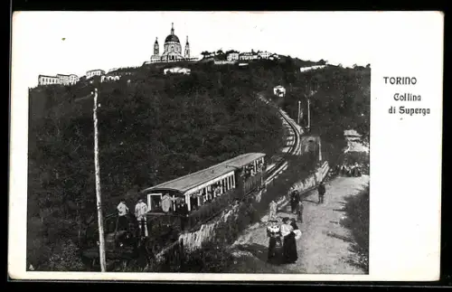 AK Torino, Collina di Superga, Funicolare, Bergbahn