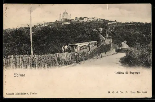 AK Torino, Collina di Superga, Funicolare, Bergbahn
