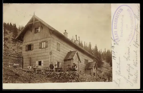AK Ötscher-Schutzhaus, Berghütte von Franz Bernreiter