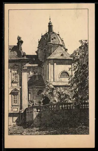 Künstler-AK Otto Ubbelohde: Fulda, Die Domkuppel