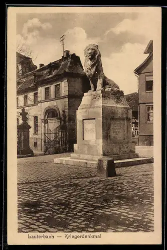 AK Lauterbach /Hessen, Kriegerdenkmal im Ort