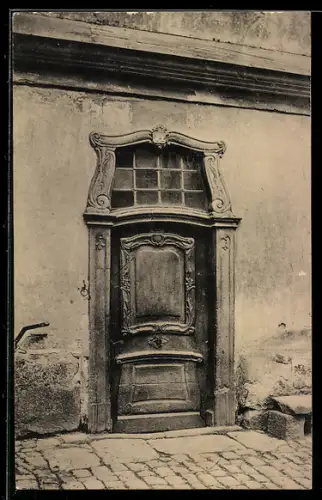 AK Lauterbach, Alte Haustür Nr. 11, Oberlicht, Eisenbachertor 14