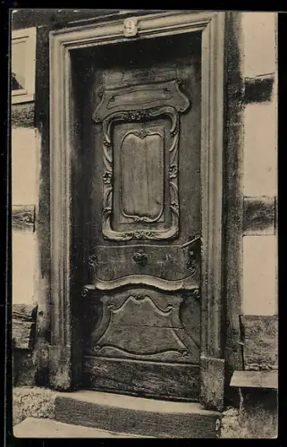 AK Lauterbach, Alte Haustür Nr. 17, Tür in der Löwengasse 9
