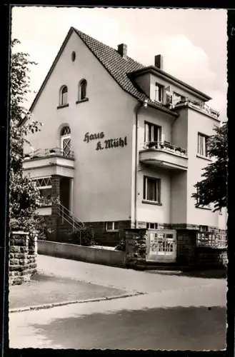 AK Bad Orb, Hotel Fremdenheim K. Mühl, Jahnstrasse 19
