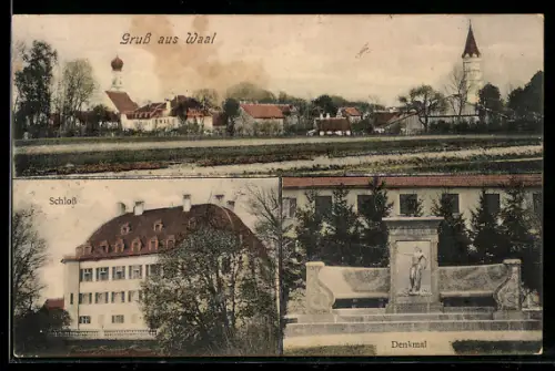 AK Waal, Schloss, Denkmal