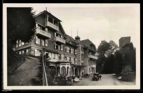 AK Hornberg /Schwarzwaldbahn, Schlosshotel Beamtenerholungsheim, Inh. A. Dürr