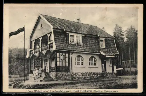 AK Hochwaldhausen /Herbstein, Gasthof Haus Waldfriede