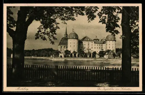 AK Moritzburg, Jagdschloss von Südwesten