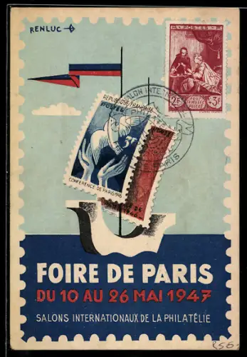 AK Paris, Foire de Paris 1947, Ausstellung